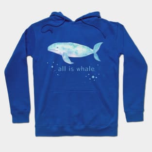 All Is Whale Watercolor Colorful Cute Baby Humpback Whale . Hoodie